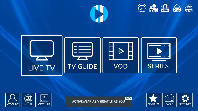 XCIPTV Player pour iptv on android tv 